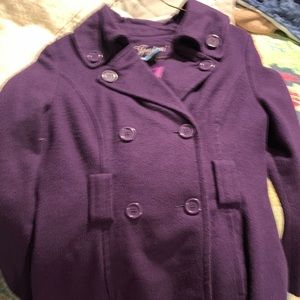 Purple pea coat